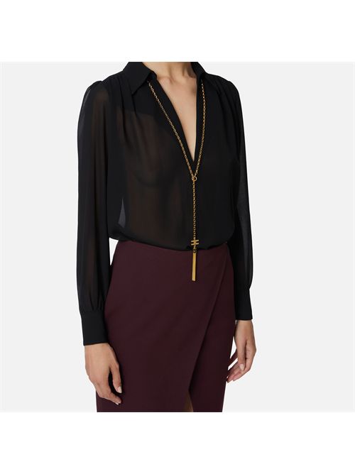 Camicia in georgette con collana ELISABETTA FRANCHI | CA13357E2/110